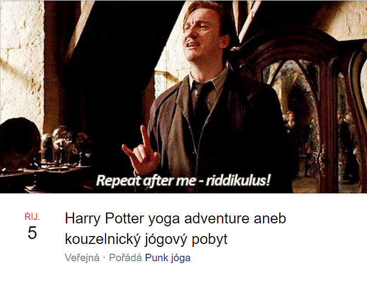 Harry Potter yoga adventure aneb kouzelnický jógový pobyt